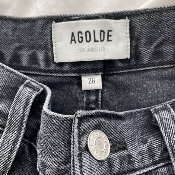 Agolde 90s Pinch Waist Shorts - Picture 2 of 5